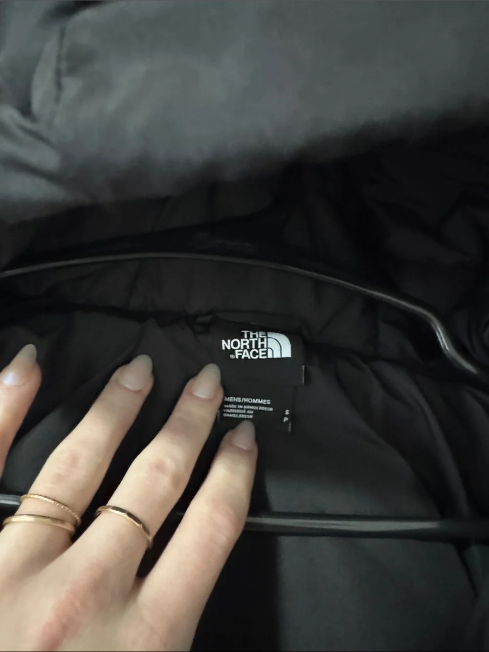 The North Face Black Hooded Quilted Jacket